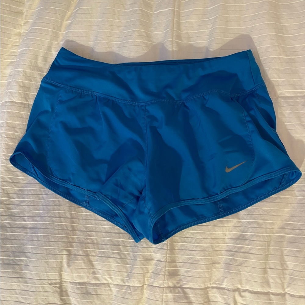 Blue Nike shorts